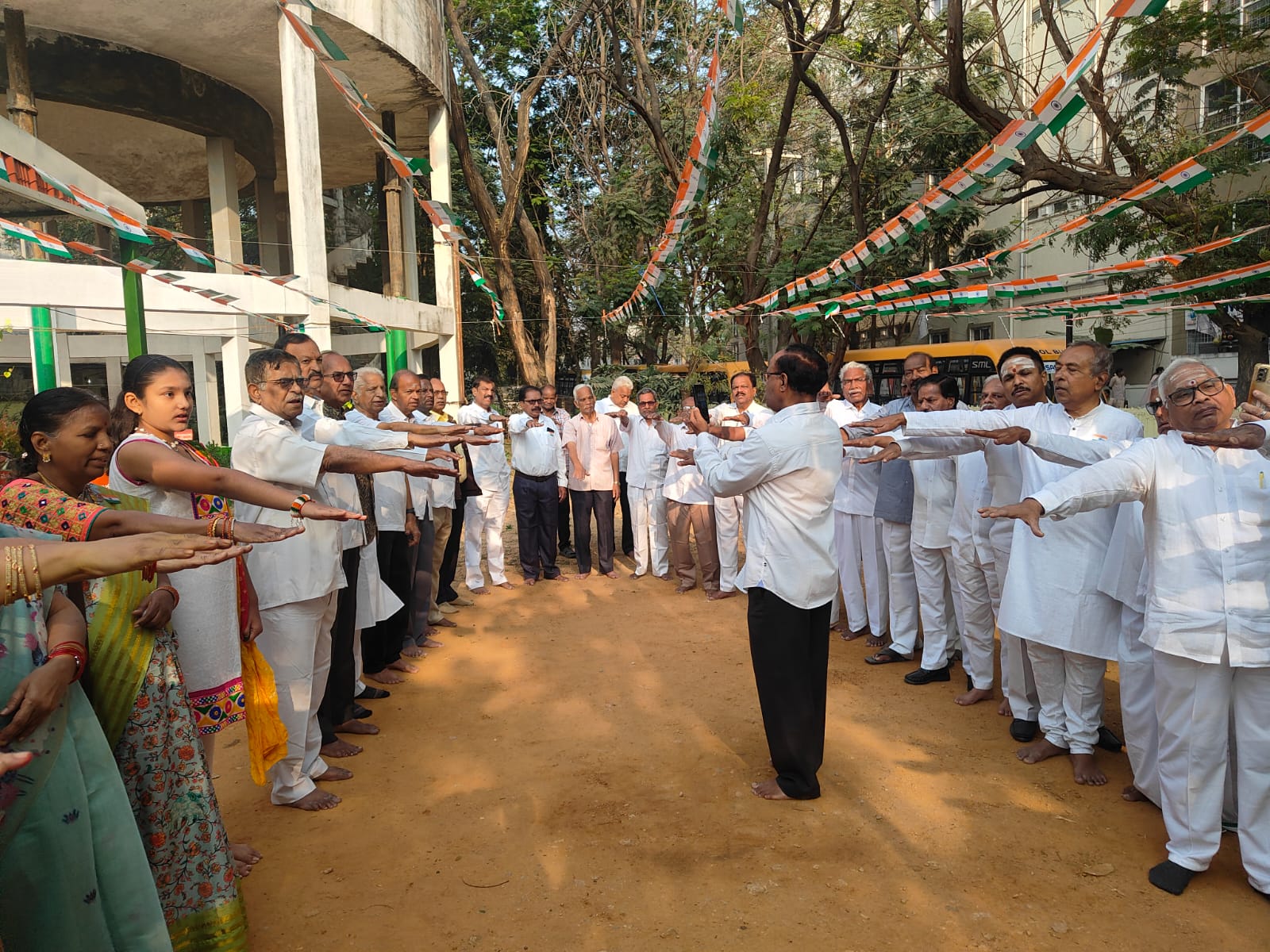 16 The Senior Citizen Association members taking the PLEDGE of the voter on the Republic day the 26th January  .jpeg